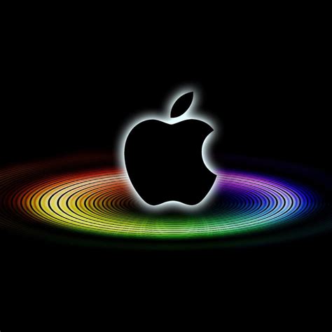 Apple Rainbow Ring iPad Wallpaper | ipadflava.com