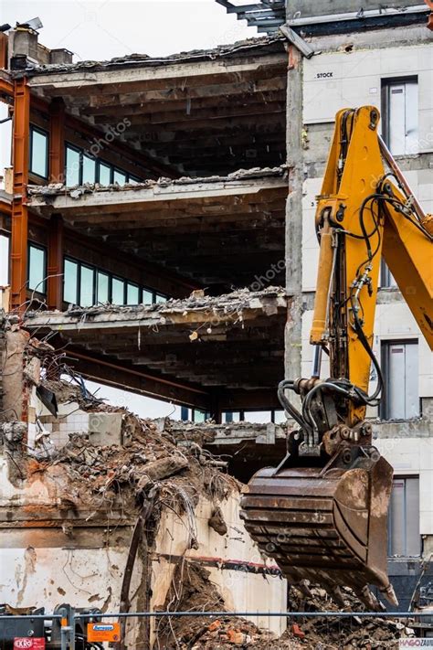 Demolition of an office building — Stock Photo © ginasanders #68157731