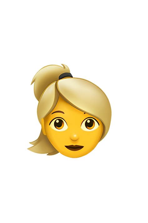 👱‍♀️ Woman: Blond Hair Emoji | Emoji, Bionda