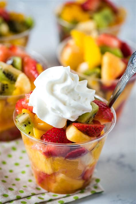 Simple and Easy Homemade Tropical Fruit Cups | Flour on My Fingers