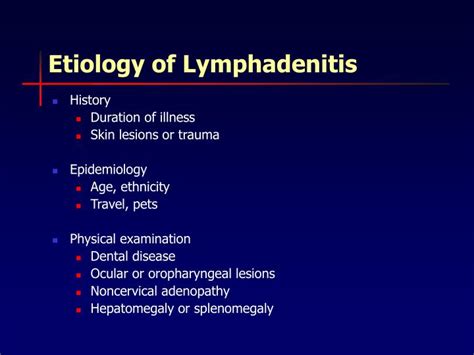 PPT - Lymphadenitis PowerPoint Presentation - ID:5622112