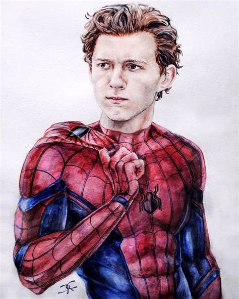 Tom Holland as #SpiderMan | Tom holland spiderman, Tom holland, Holland art