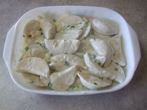 My Cookbook Quest: #80 Perogies with Sour Cream and Onion Sauce