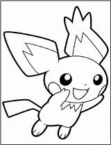 Pichu Coloring Pages sketch template