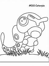 Caterpie The Pokemon Caterpillar Coloring Page  Kids Play Color sketch template