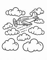 Free Airplane Coloring Pages For Kids sketch template