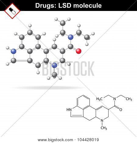 Lsd Molecule 3D Model Vector & Photo (Free Trial) | Bigstock