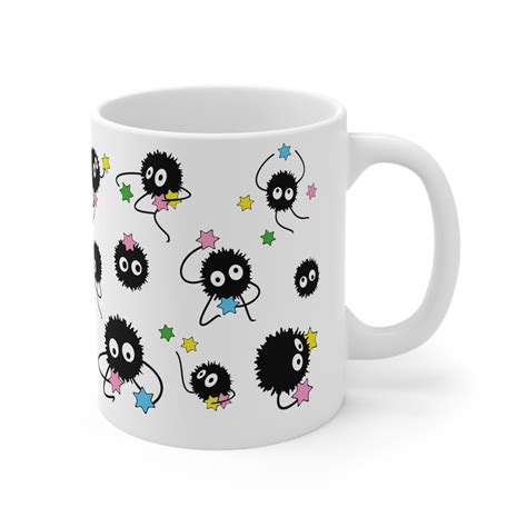 Soot Sprites Studio Ghibli Susuwatari Ceramic Mug 11oz Spirited Away Kamaji Totoro Kawaii Mug ...