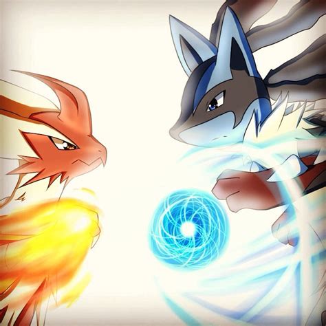 Blaziken versus Lucario by laserboy600 on DeviantArt