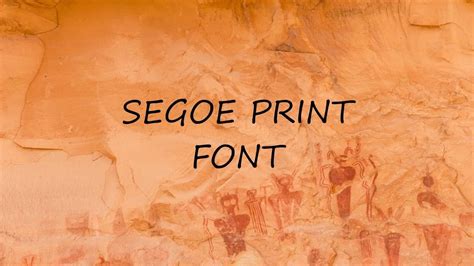 Segoe Print Font Free Download