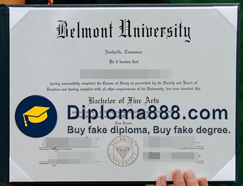 Is it possible to order a fake Belmont University diploma online?