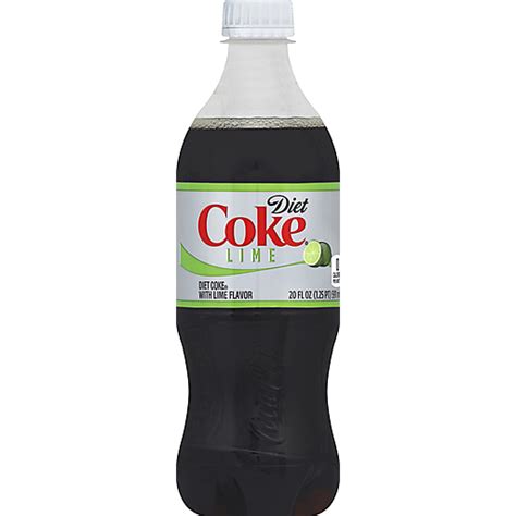 Diet Coke with Lime Bottle, 20 fl oz | Lemon-Lime & Citrus | Village ...