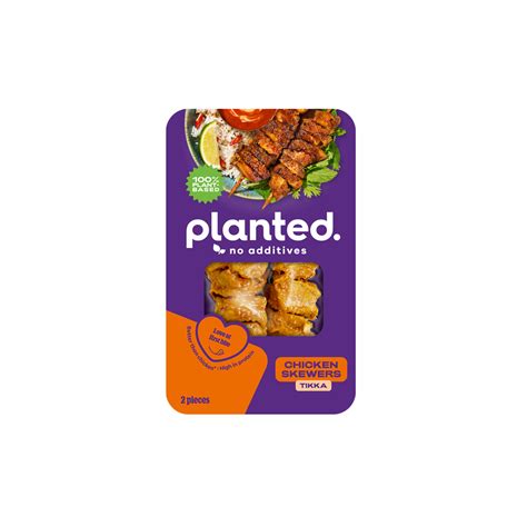 planted.chicken Skewers Tikka – Eatplanted Foods UK