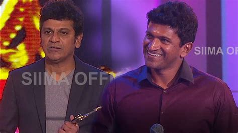 Shiva Rajkumar & Puneeth Rajkumar Presenting Awards - YouTube