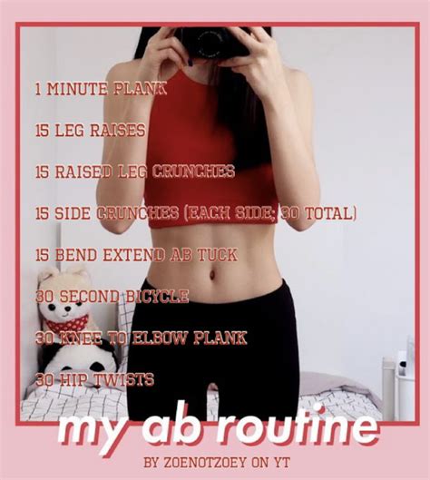 ZoenotZoey’s Ab Routine (11 Kpop Idol Abs) | Kpop workout, Skinny girl workout, Workout plan