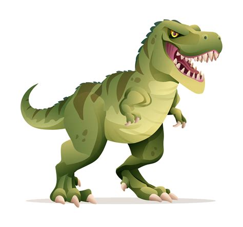 Tyrannosaurus Rex vector illustration. T-Rex dinosaur isolated on white background 15778571 ...