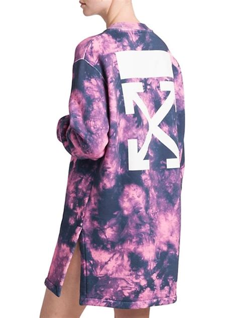 Shop Off-White Oversized Arrow-Print Dress | Saks Fifth Avenue