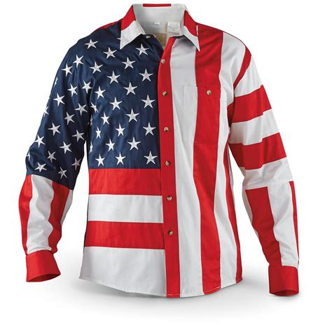 Scully Men's Red / White / Blue Americana Shirt - 137922, Shirts at ...