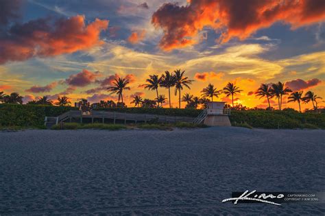 Sunset at Juno Beach Ocean Cay Park Lifeguard Tower | HDR Photography ...