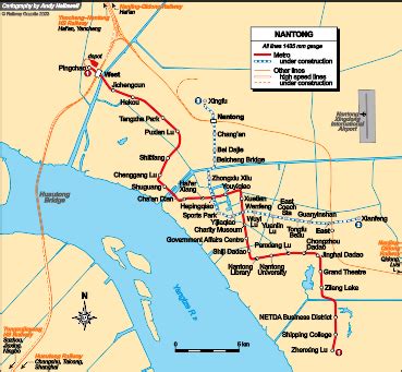 Nantong - city map | Country profile | Railway Gazette International