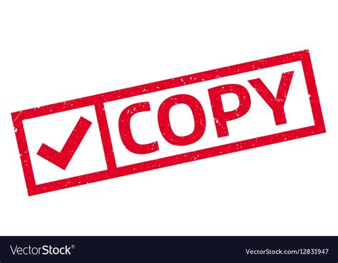 Copy rubber stamp Royalty Free Vector Image - VectorStock