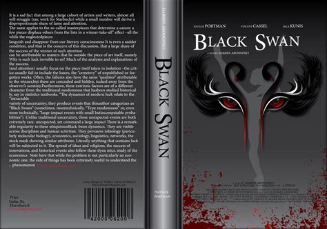 Black Swan Book Cover من تصميم Amira El-Rahman- amiraelrahman259746