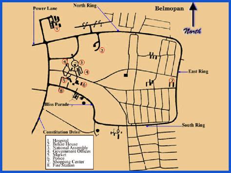 Guide and Map of the Belize Capital Belmopan