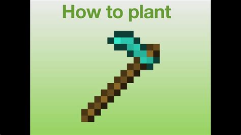 (How to plant seeds) in Minecraft - YouTube