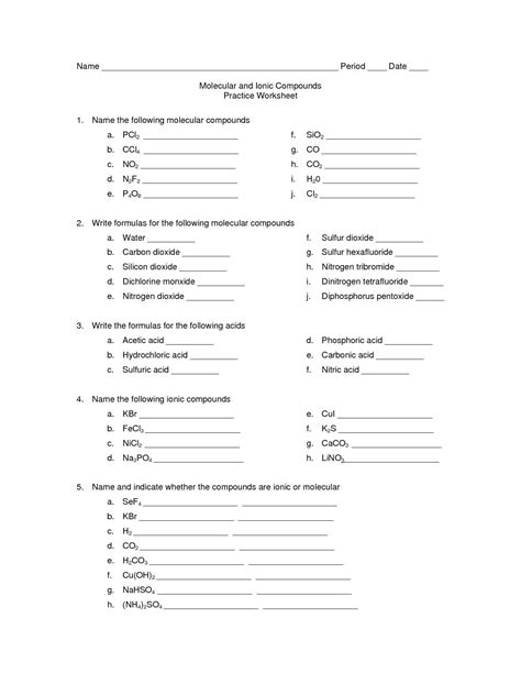 Ternary Ionic Compounds Worksheet — db-excel.com