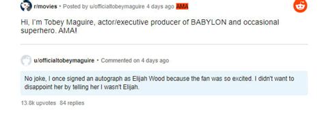 Tobey Maguire reflects back on signing autograph as Elijah Wood ...