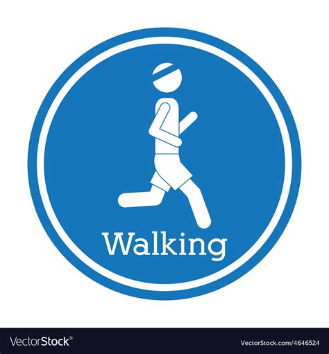 Walking design Royalty Free Vector Image - VectorStock