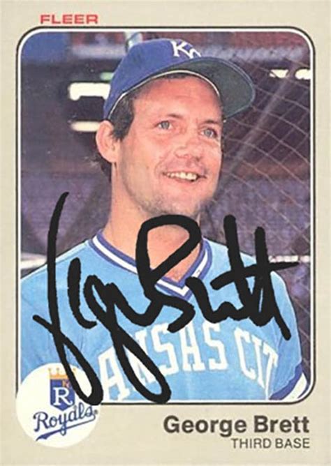 George Brett AUTOGRAPH any Brett Baseball Card YOUR CHOICE any | Etsy