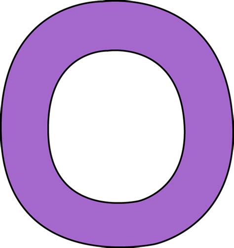 Purple Letter O Clip Art - Purple Letter O Image