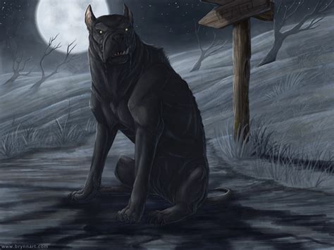 The Black Dog by Brynn Metheney :: For Fantasy Flight Games | Creature art, Fantasy illustration ...