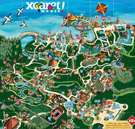 Mapa De Xcaret