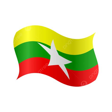 Myanmar Flag, Myanmar, Flag, National PNG and Vector with Transparent ...