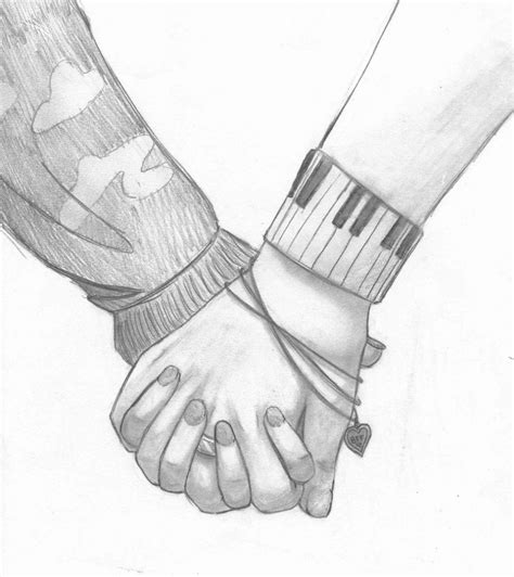 Hold Hands Drawing at GetDrawings | Free download