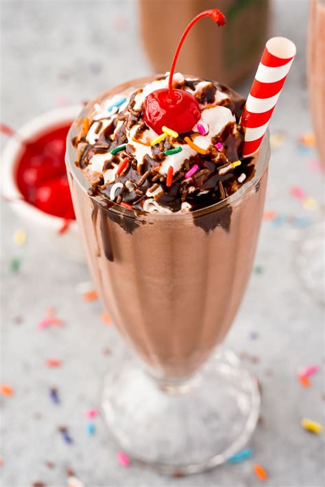 Chocolate Milkshake (Thick and Rich) - Sugar and Soul