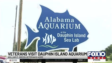 Veterans visit Dauphin Island Aquarium - YouTube