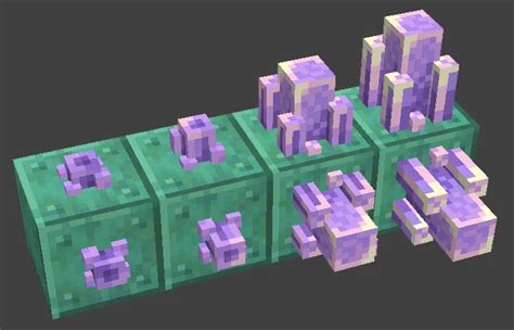 3D Amethyst Crystals Minecraft Texture Pack