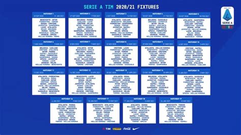 Serie A 2020-21 fixtures - Football Italia