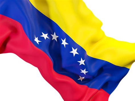 Waving flag closeup. Illustration of flag of Venezuela