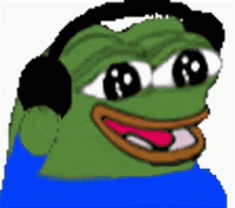 Pepe The Frog Music Headphones GIF | GIFDB.com