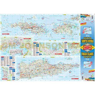 Virgin Islands / US and British, US Virgin Islands Road Map - GM ...