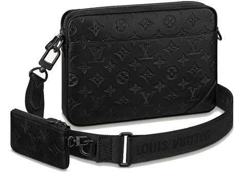 Louis Vuitton Duo Messenger Black in Leather with Black-tone - ES