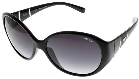 Police Sunglasses Women S1673 0Z42 Gray Black Oval