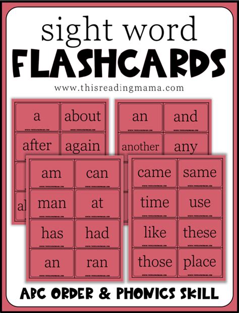 Sight Word Flashcards | LaptrinhX / News