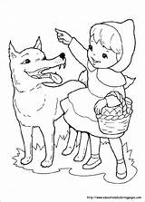 Little Red Riding Hood Coloring Pages Free For Kids sketch template