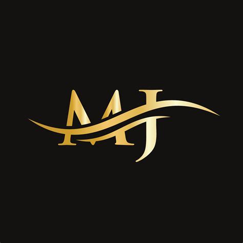 Modern MJ Logo Design for business and company identity. Creative MJ letter with luxury concept ...