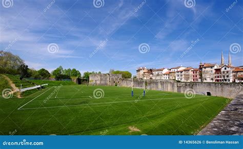 Rugby pitch in bayonne stock photo. Image of pitch, bayonne - 14365626